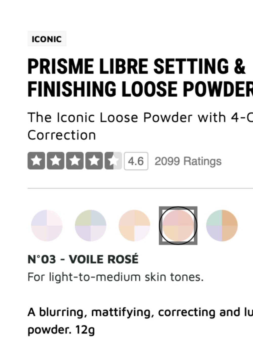 GIVENCHY Prisme Libre Setting & Finishing Loose Powder ~ VOILE ROSÉ ~ Full size - Picture 4 of 9